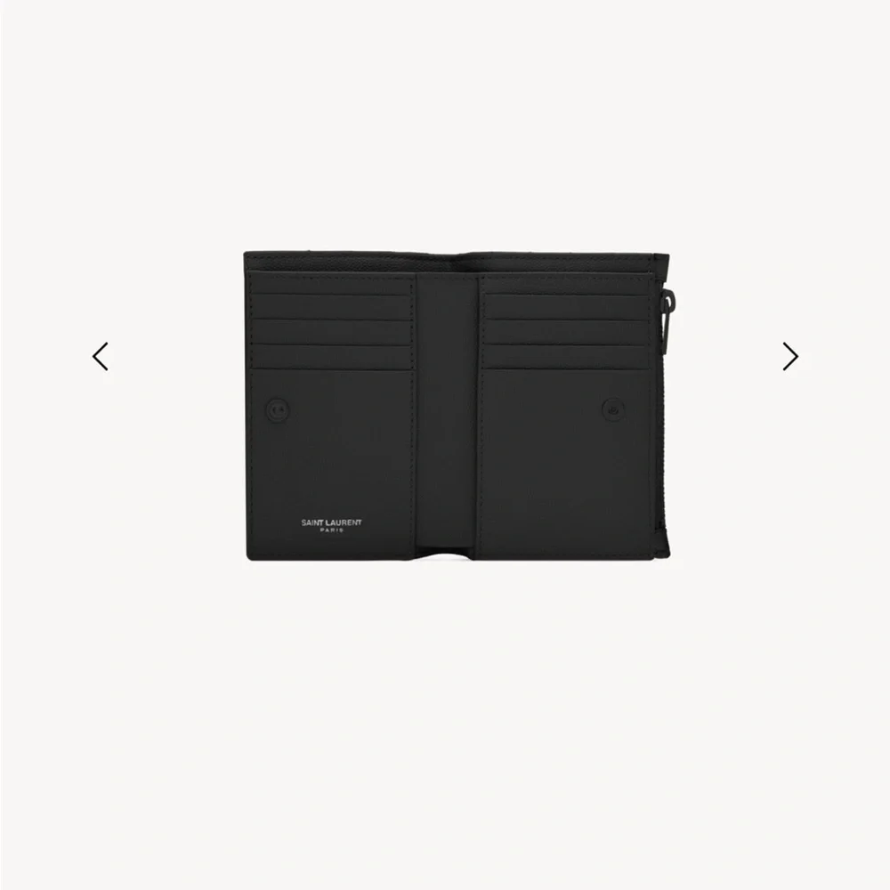 Saint Laurent Black Quilted Wallet - Picture 3 of 6